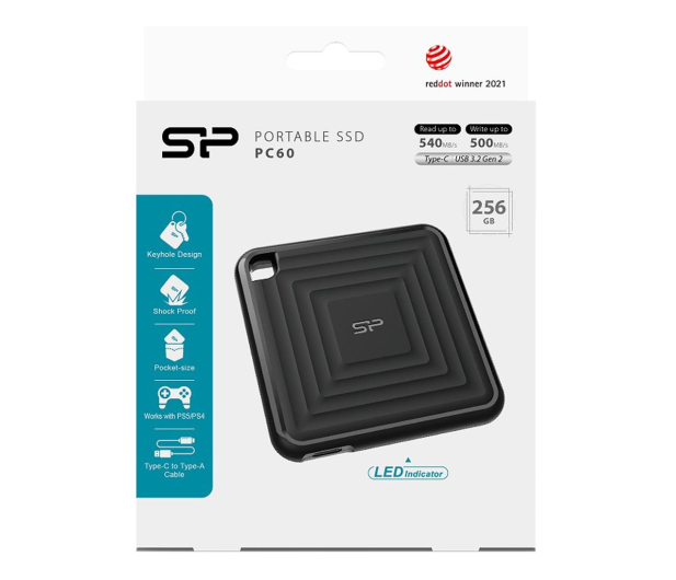Silicon Power PC60 256GB USB-C - Czarny - 1143114 - zdjęcie 5